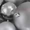 50ct. Silver Splendor Shatterproof 2-Finish Christmas Ball Ornaments